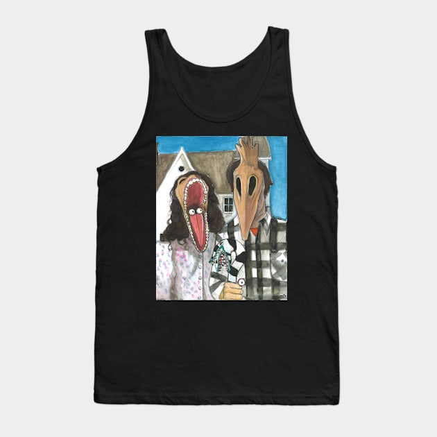 American Gothic Beetlejuice Tank Top by artofannabellepullen